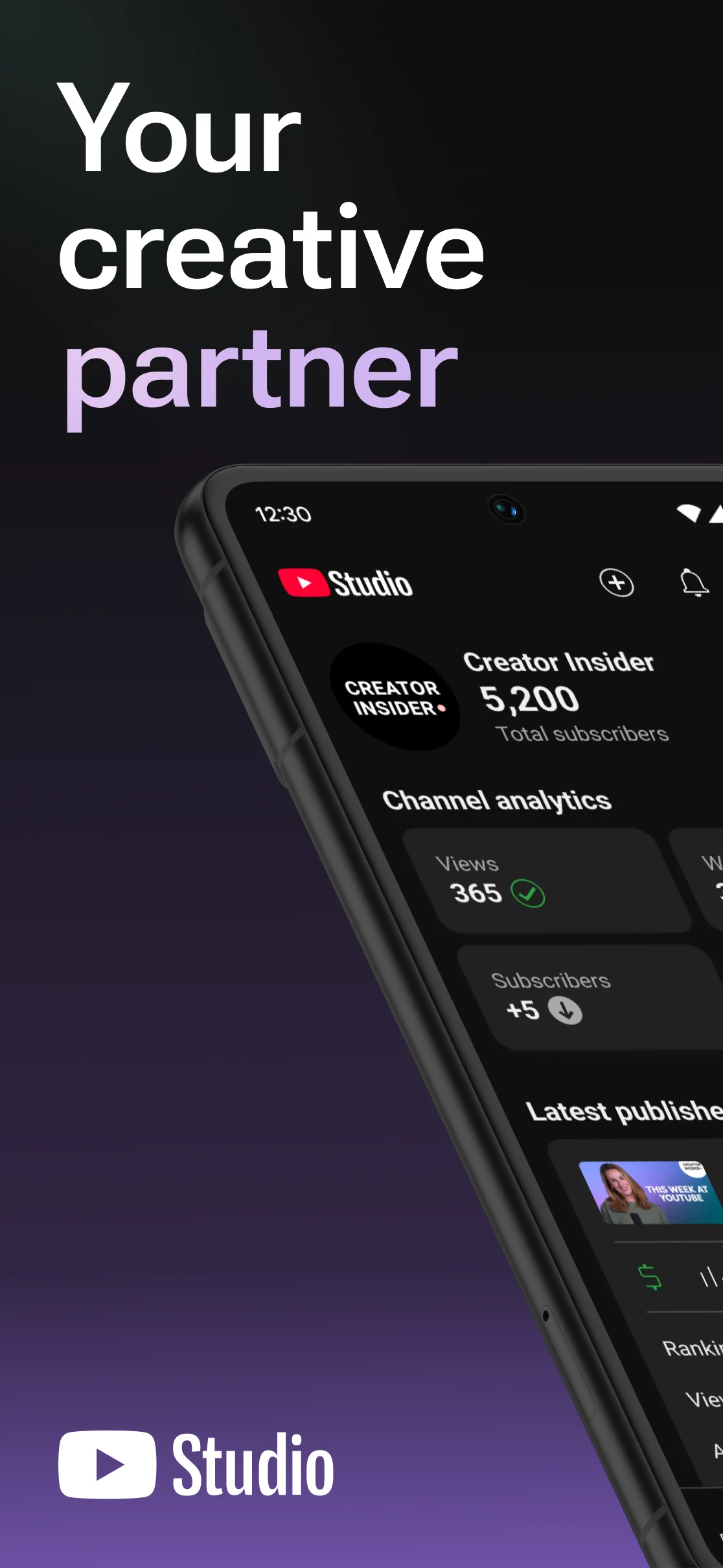 YouTube Studio screenshot